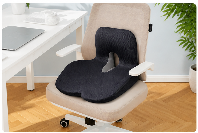 Coussin ergonomique mémoire de forme – Confort optimal en position assise