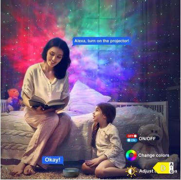Projecteur Ciel Étoilé Apaisant pour Enfants